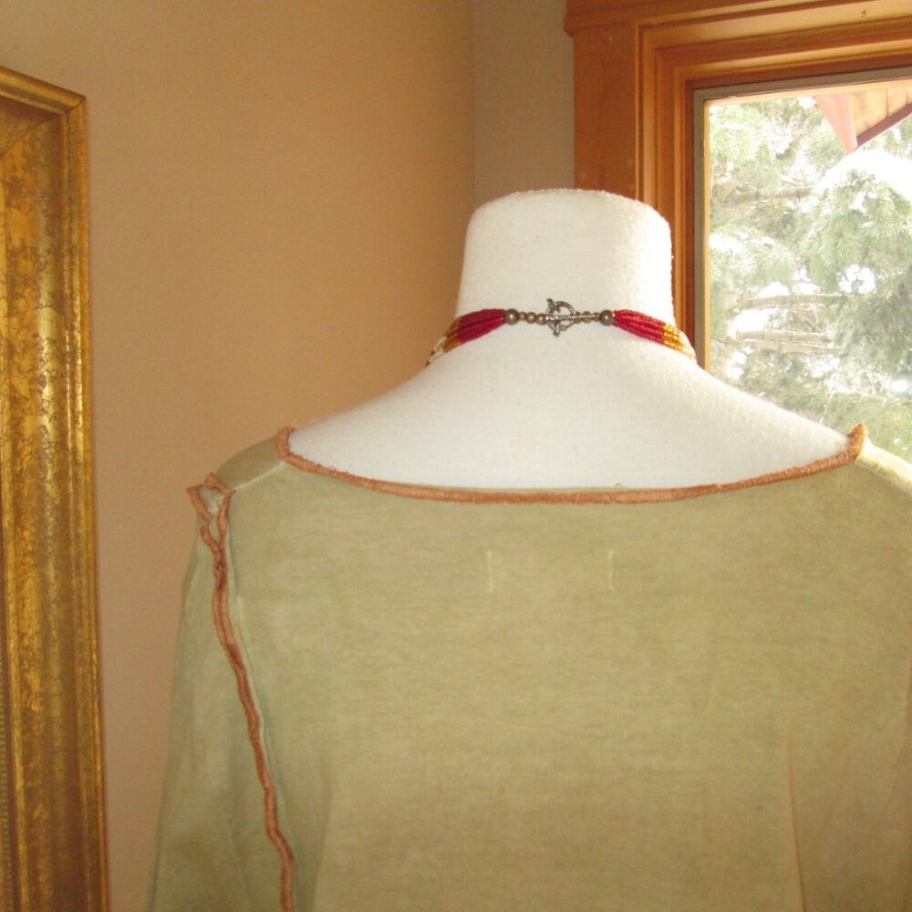 Steel Pony Asymmetrical Dress, Oh My Gauze Pants & Kusnadi Button Front Top - Picture 11 of 12